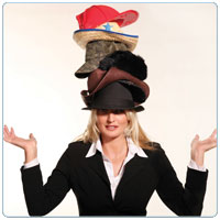 How many hats do you wear?