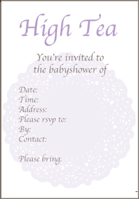 invitations hi tea invitations