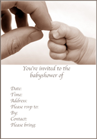 New Family Shower Invitation