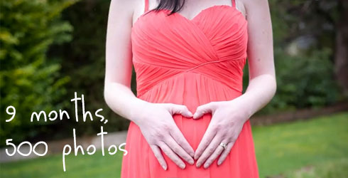 9 months, 500 photos - pregnancy time-lapse