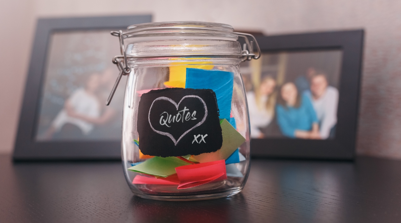 Memories kept quick - the Family Quote and Memory Jar