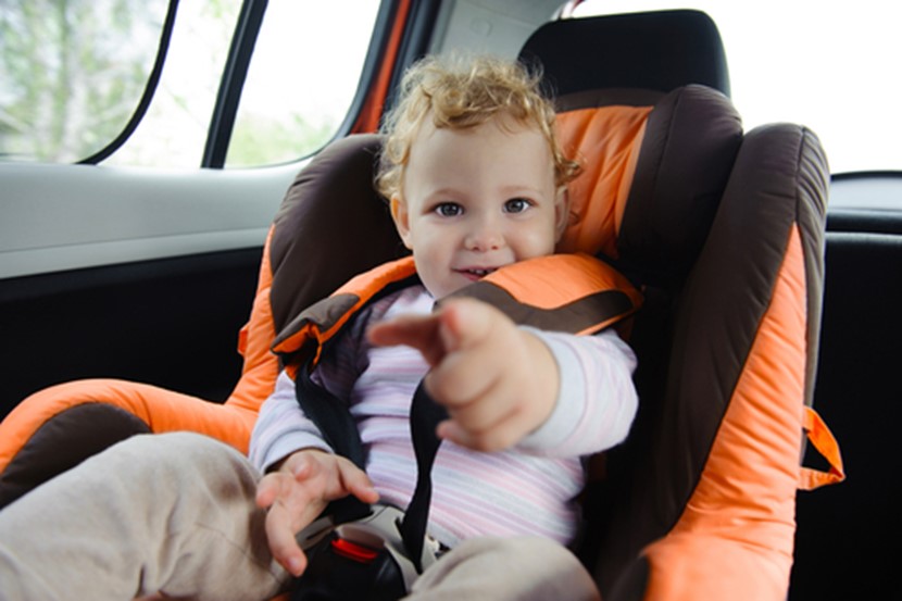 How can I stop my child throwing things at me from the backseat?