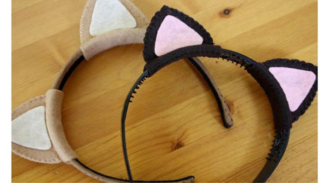 Create a cat-ears headband!