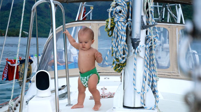 Baby on a boat