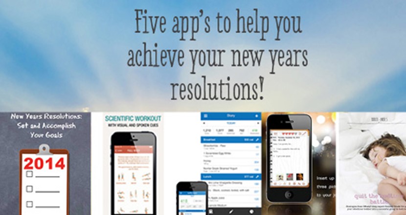 5 Apps to help achieve New Years Resolutions