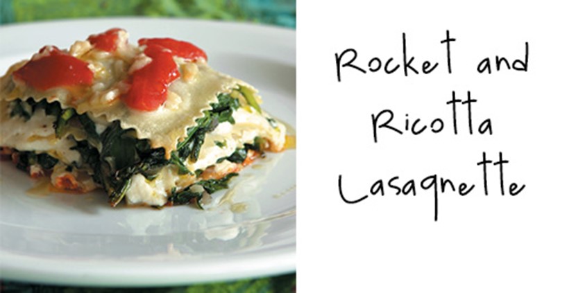Rocket and Ricotta Lasagnette