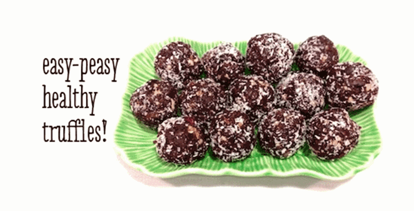 Easy-peasy healthy truffles