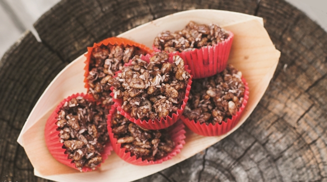 Healthy chocolate crackles