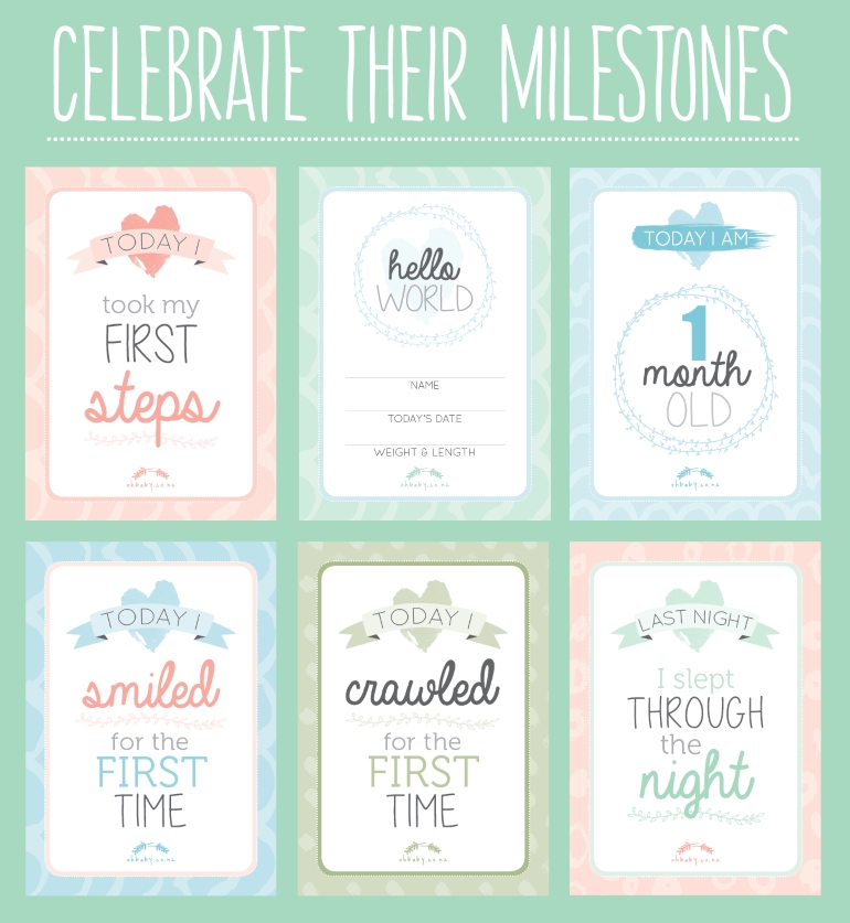 Baby Milestone Card Template Free