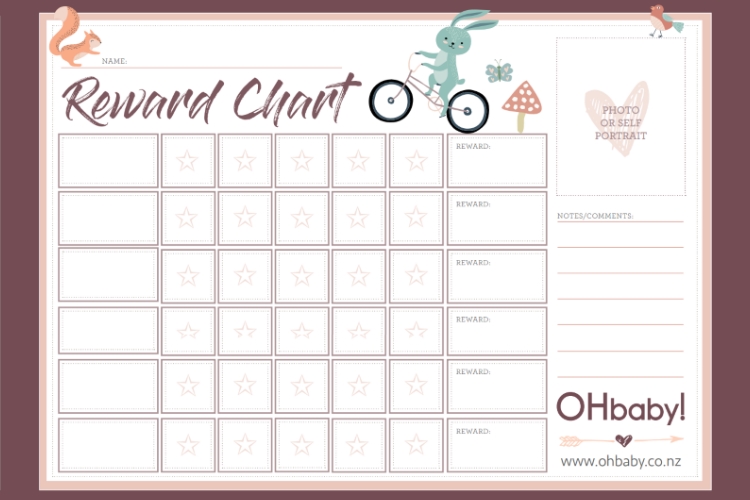 Race Track Reward Chart Printable