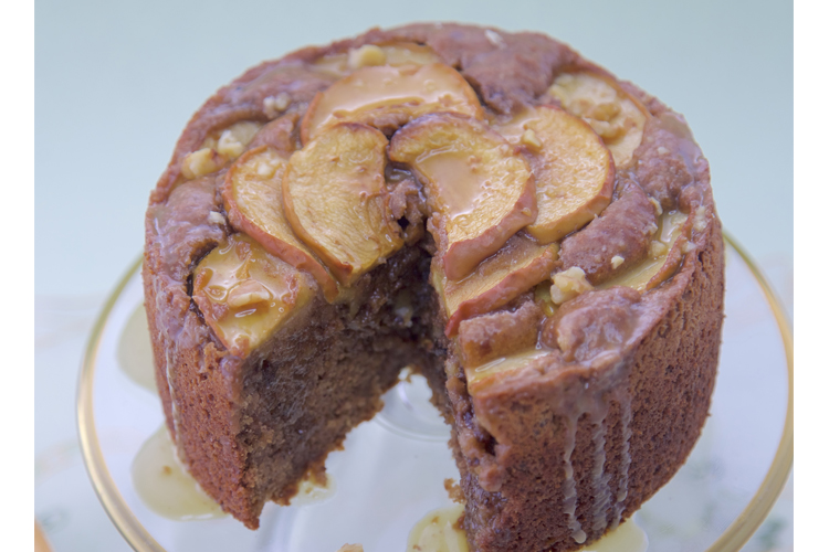 Gluten Free Vegan Apple Glaze Cake: