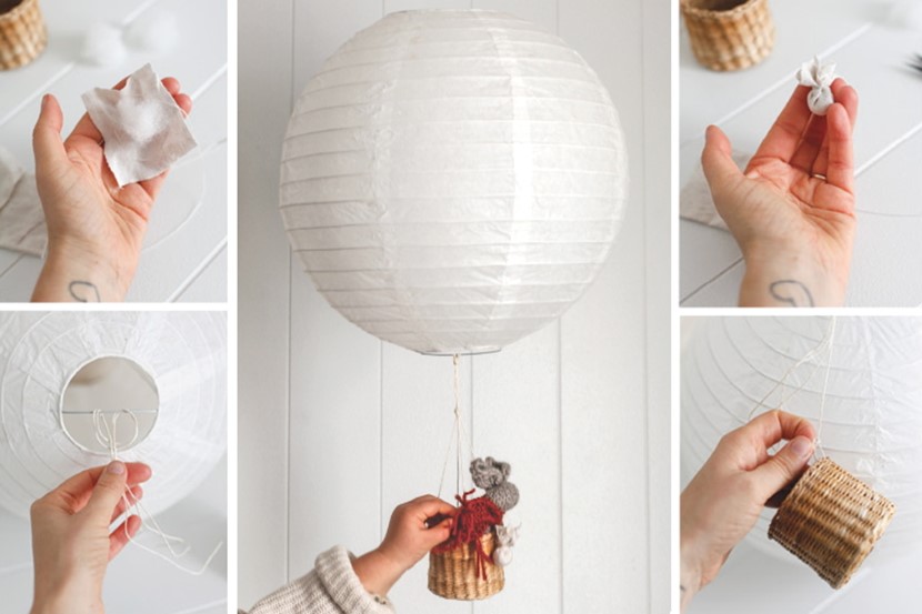 Fly high, little guy: make a toy hot air balloon