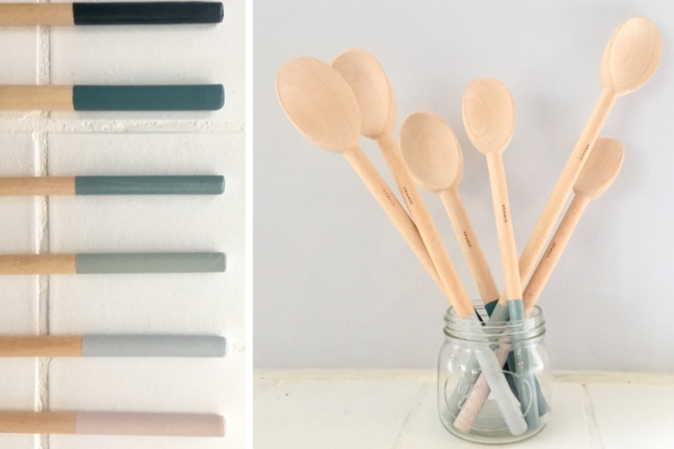 A stunning gift: dipped wooden spoons