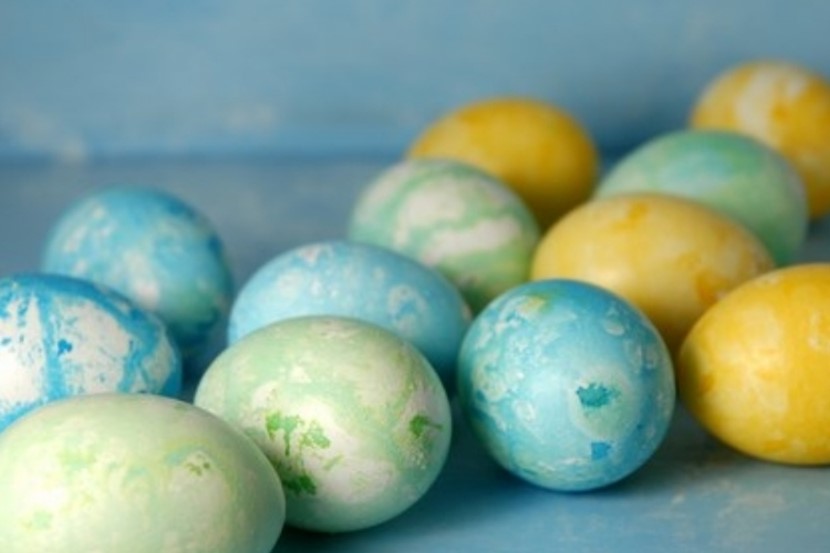 Coloured eggs (a yummy lunchtime treat!)