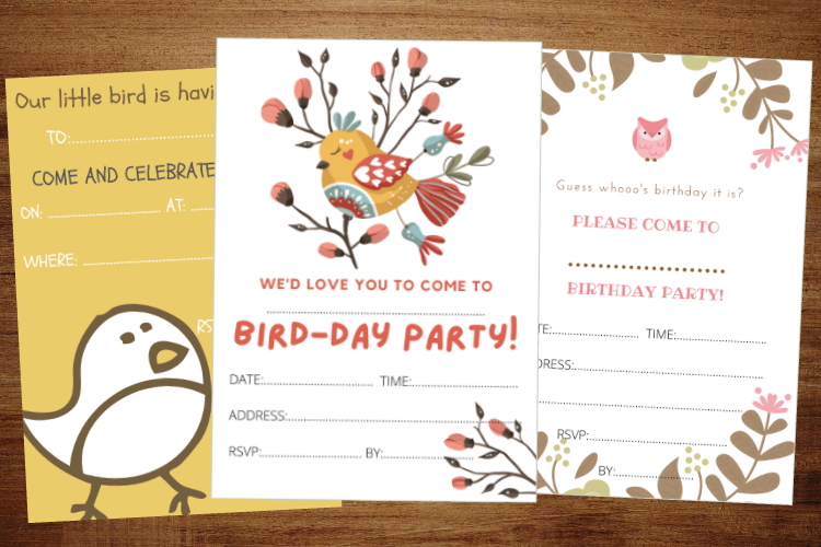 bird invitations