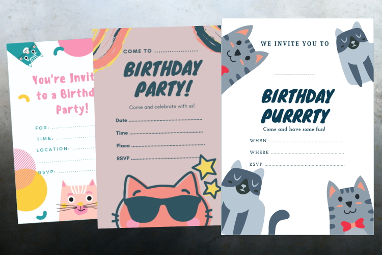 Cat invitations