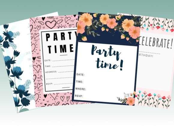Download & print your own beautiful invitations!