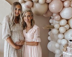 Beautiful baby shower with just a hint of boho and a lot of style!