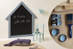 DIY: house-shaped chalkboard for your kids