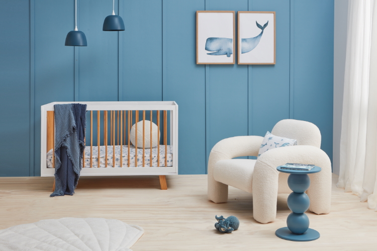 Create your own calming ocean inspired nursery 