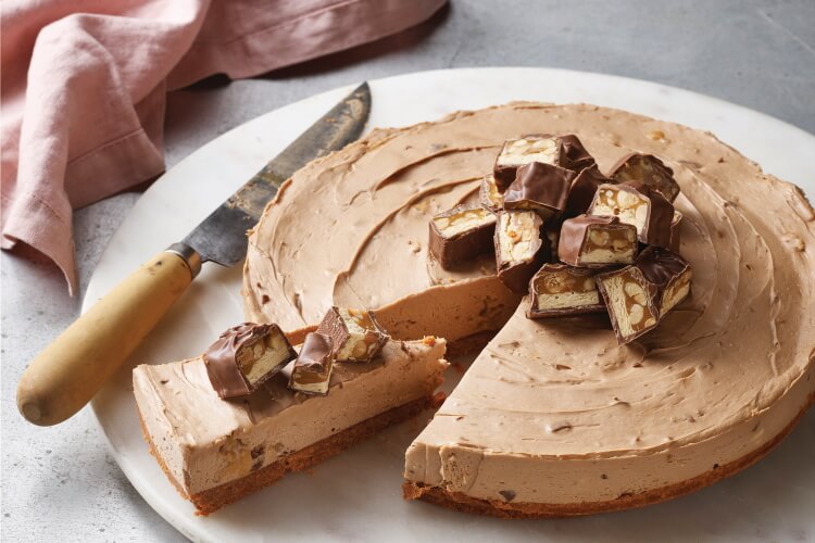Recipe: Snickers cheesecake