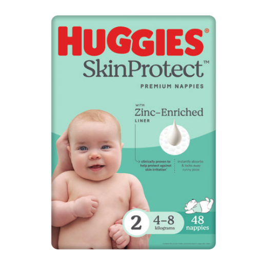 Huggies SkinProtect Premium Nappies Size 2